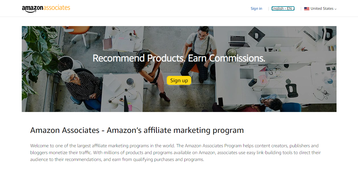 amazon affiliate program